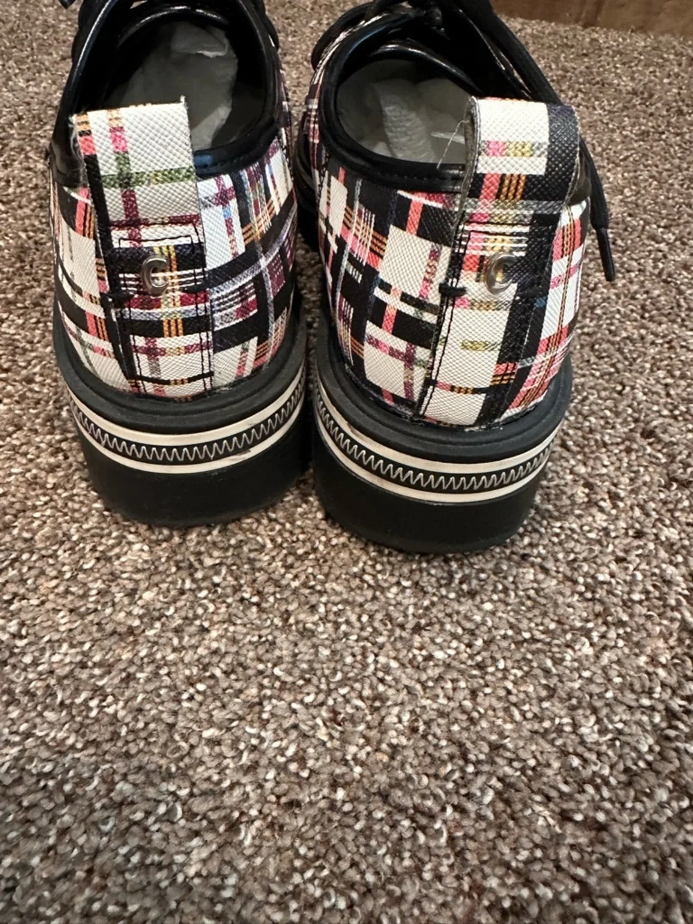 Circus by Sam Edelman Larow Plaid Platform Oxfords | NWOB 8.5